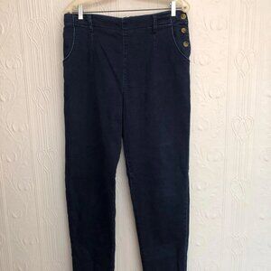 Seasalt Cornwall Waterdance pant in jeans color, 10 to 12 Tall US TALL